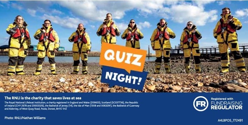 LewesConClub's tweet card. Quiz in aid of the RNLI Wednesday 26th April 2023 Bar from 5:00pm. Doors 7:00pm for 7:30pm Up to 6 persons per team. Tickets are £5 per person Tickets available from wendy_stonestreet4@hotmail.com...