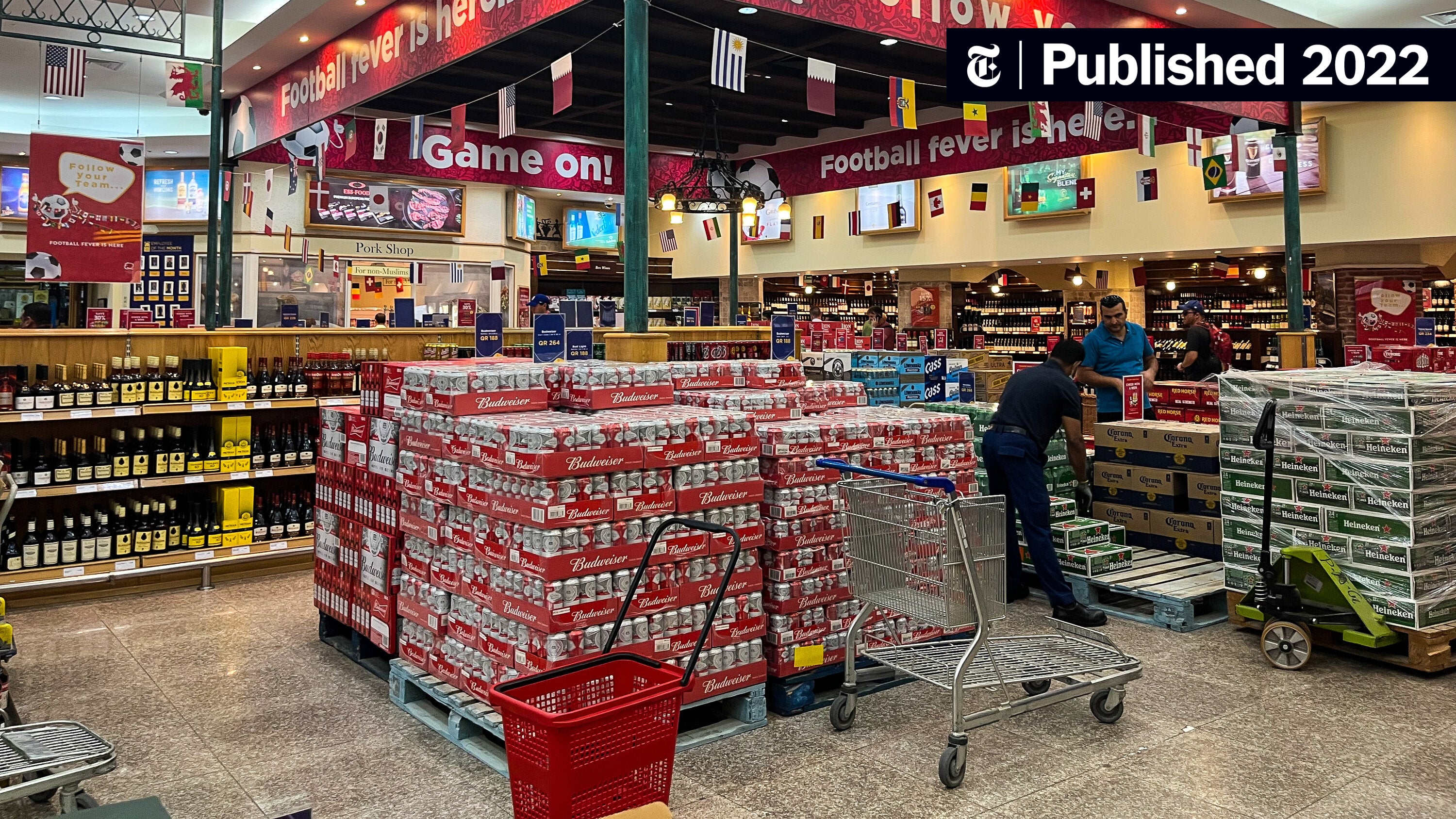 Rodrigoads2's tweet card. At the only government-sanctioned store selling alcohol during the World Cup, strict rules keep it out of reach for most residents.