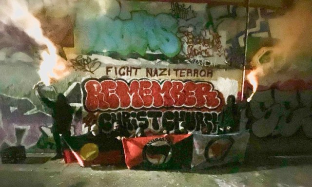 backlashblogs's tweet card. COLLECTIVE STATEMENT Five years on, we gathered across ‘Australia’ to honour the victims and survivors of the terrorist attack on Otautahi/Christchurch mosques by Australian neo-Nazi Br…