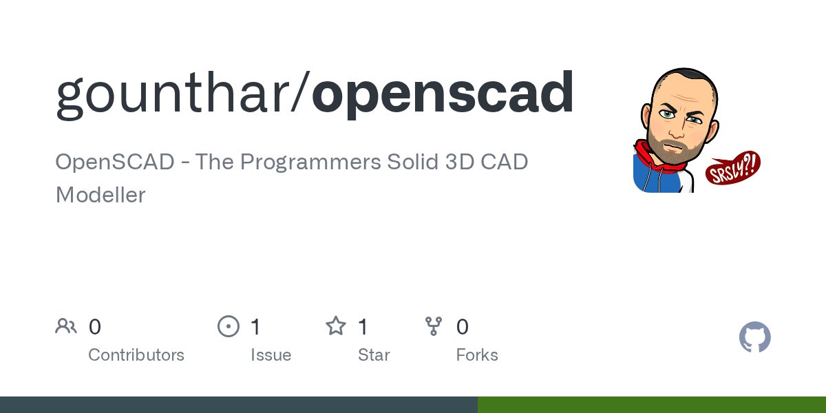 Poddingue's tweet card. OpenSCAD - The Programmers Solid 3D CAD Modeller - GitHub - gounthar/openscad: OpenSCAD - The Programmers Solid 3D CAD Modeller
