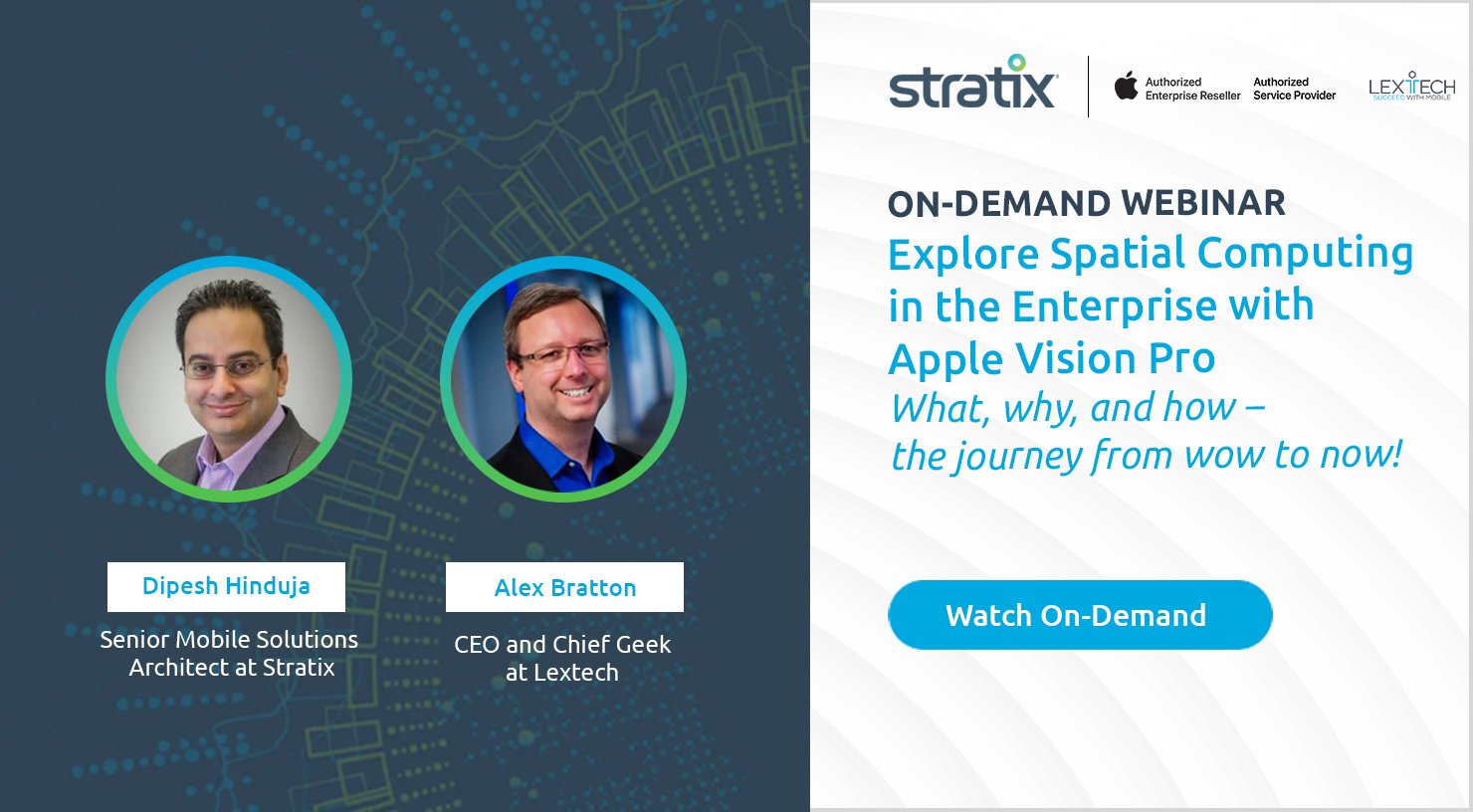 LextechApps's tweet card. In this webinar, discover how to leverage the power of spatial computing in your enterprise with Apple Vision Pro.