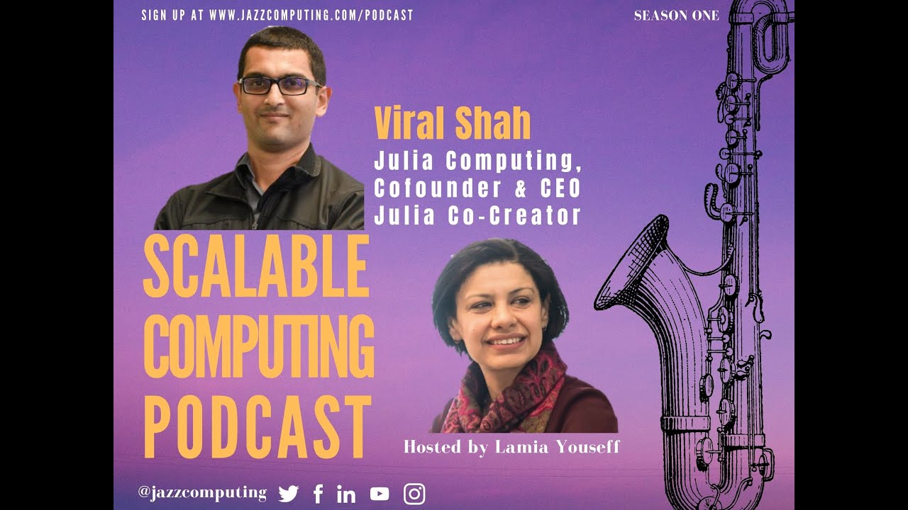 JazzComputing's tweet card. Viral Shah on Julia Computing, ML dev productivity & Similarities &...