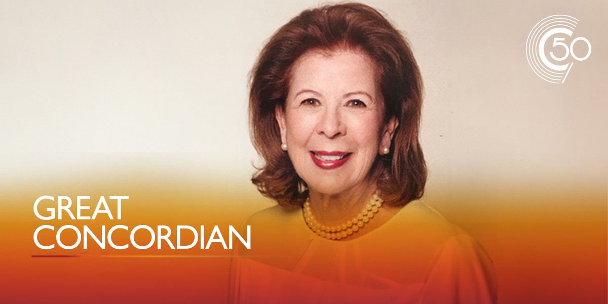 ConcordiaAlumni's tweet card. As the first woman to chair Concordia’s Board of Governors, a role she held from 1999 to 2003, Lillian Vineberg-Goodman, BFA 83, helped steward the bold expansion plans that would shape her alma...