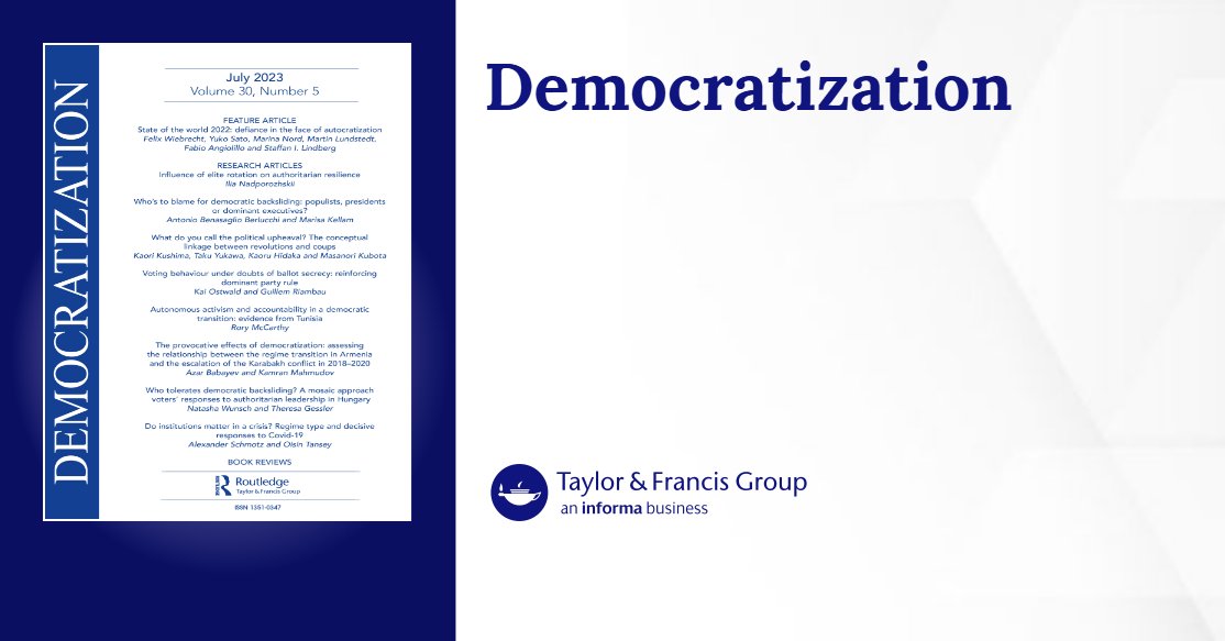 OlgaDryndova's tweet card. Although Western donors allocate billions of dollars each year to democracy assistance, the role of such assistance in democratization processes remains contested. This paper is the first to captur...