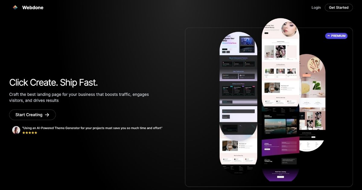gentedeseo's tweet card. Webdone: AI-powered landing page builder for creating custom, high-converting pages with SEO optimization and multilingual support.