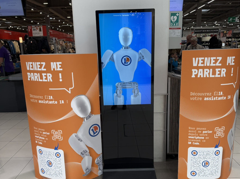 RetailOptimiser's tweet card. E.Leclerc is trialling in-store kiosks designed to bring digital personalisation to the physical shop floor.