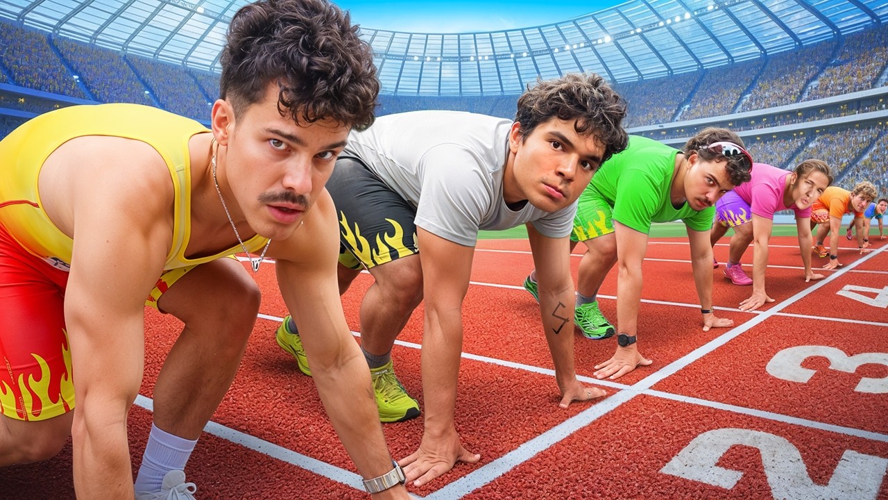 AverageRob's tweet card. I Organized a 100m Turbo Sprint in Front of 40.000 People