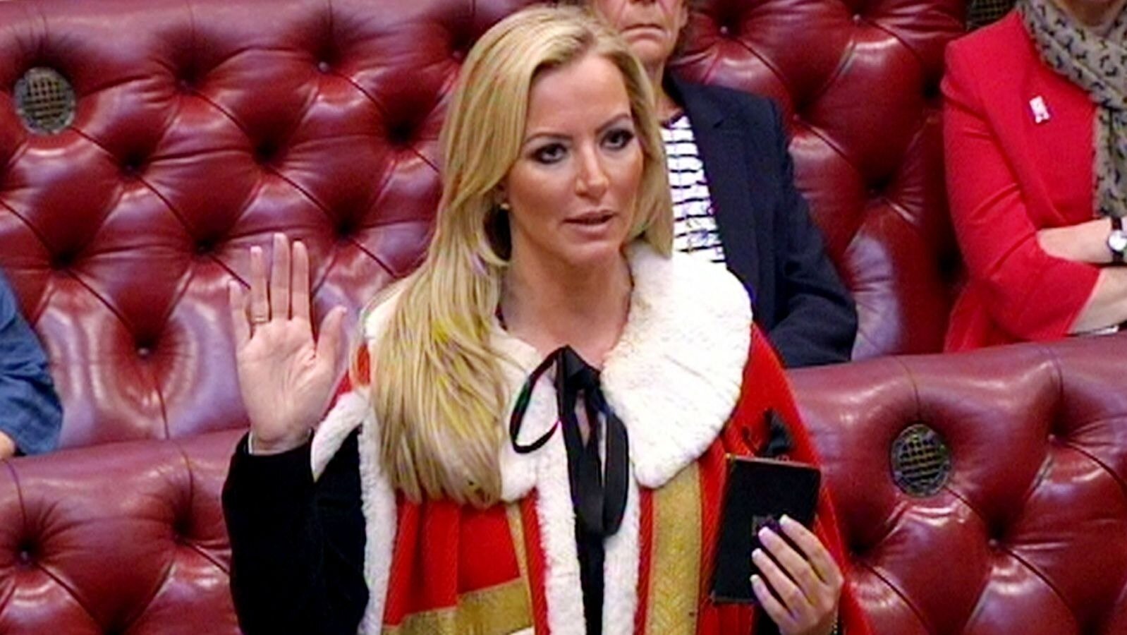 PaulDDrabble's tweet card. Strip Michelle Mone of her peerage