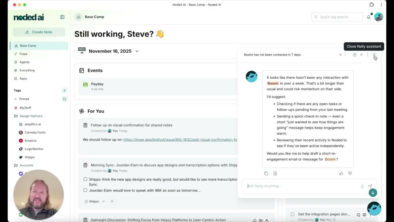 nodedhq's tweet card. Bring your voice and tone