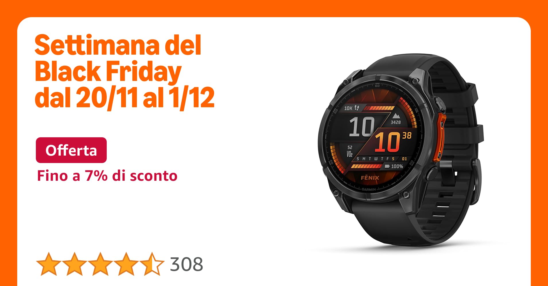 1paveseinVeneto's tweet card. Be limitless. Lo smartwatch multisport fēnix 8 progettato per gli atleti più esperti e per esploratori che non conoscono limiti. È dotato di un luminoso disaplay AMOLED da 1,4", una lunetta in...