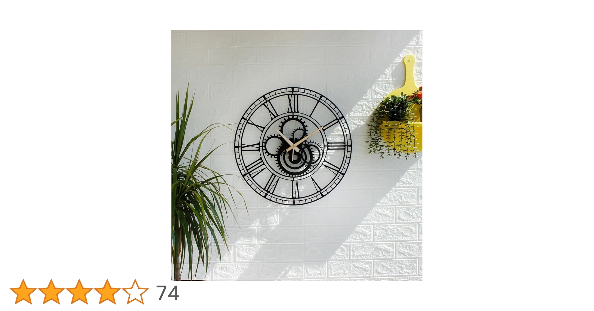 DealsinIND's tweet card. Elevate your home decor with the AVVIC MART Antique Metal Analog Wall Clock. This large, modern wall watch features a striking black finish that adds a touch of sophistication to any room. With its...