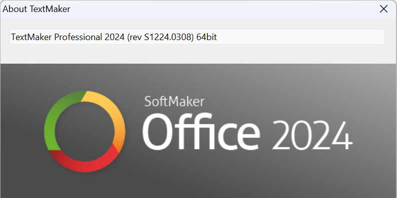 BinaryNow's tweet card. SoftMaker Office 2024 rev 1224.0308 is available through automatic updates. Pricing starts at $79.95 for Standard Edition