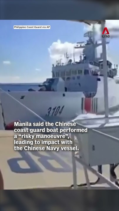 WakkaWakkaMAN's tweet card. Chinese vessels collide while chasing Philippine boat in South China...