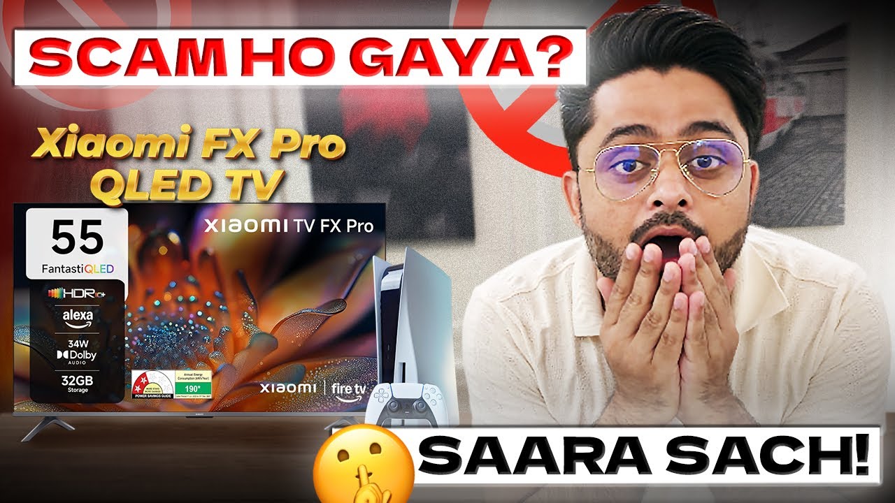 TechWeu's tweet card. Paisa Vasool Ya Paisa Barbaad? 💸 Xiaomi FX Pro 55" (Best Budget 4K...