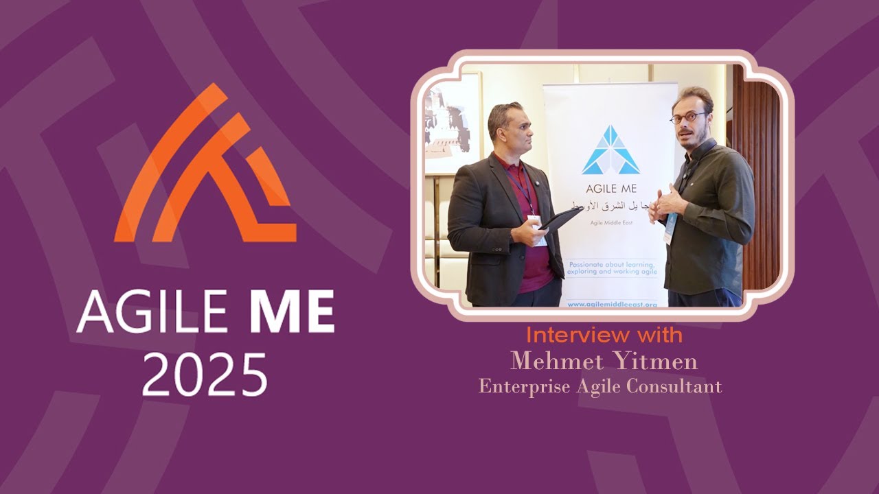 MEAgile's tweet card. AGILE ME 2025 Mehmet Yitmen Interview