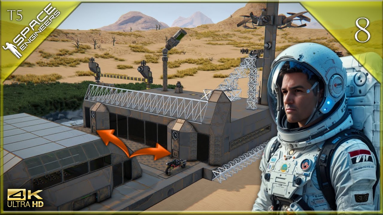 IkerIR4's tweet card. 👨‍🚀🏗️COMPUERTA INCLINADA y MEGAGRUA👨‍🚀🏗️ ||Space Engineers...