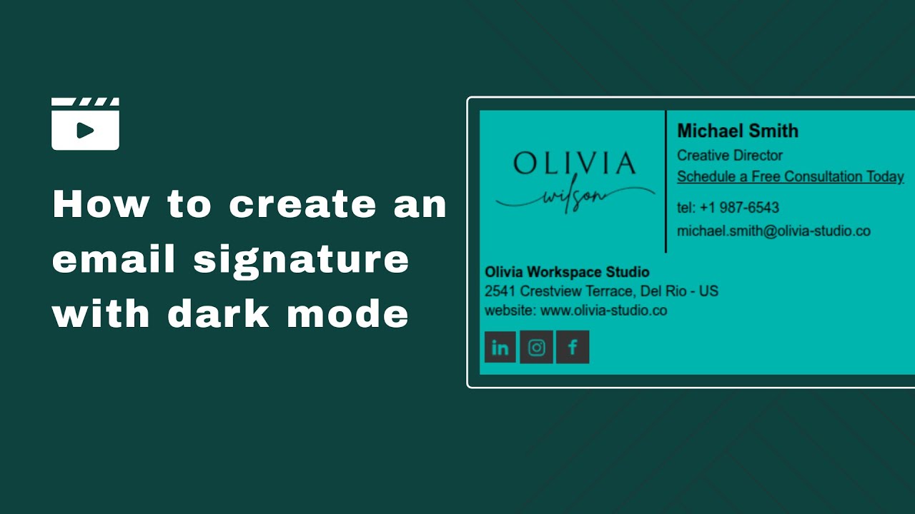bybrandio's tweet card. Dark Mode Email Signature for Gmail: Step-by-Step in Bybrand (HTML)