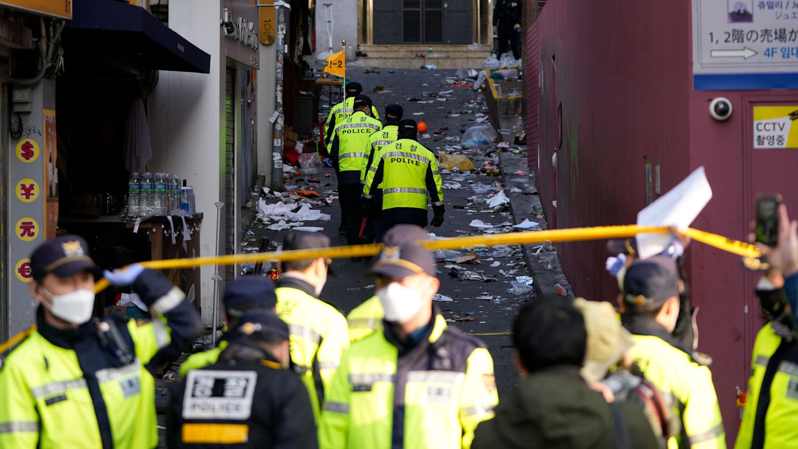 itvnews's tweet card. People were crushed to death after a large crowd pushed forward in a narrow alley in a major party spot in Seoul - and the death toll could rise further still. | ITV National News