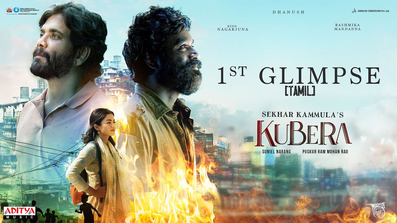 dhanushkraja's tweet card. Kubera Glimpse (Tamil) | Dhanush, Nagarjuna, Rashmika |Sekhar Kammula...