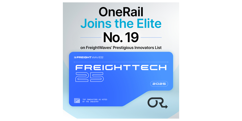 ChicagoVentures's tweet card. OneRail, a leading provider of solutions in last mile omnichannel fulfillment, today announced that it was ranked 19th on the 2025 FreightTech 25, FreightWav...