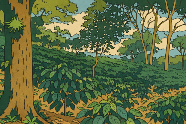 SMBC's tweet card. A new study led by a team affiliated with the Smithsonian Bird Friendly coffee program suggests the bacterial community surrounding coffee plants may have a pronounced effect on coffee flavor. 