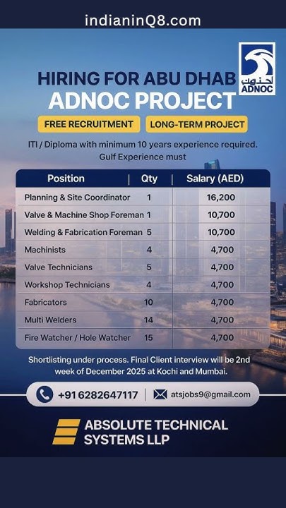 ShareMeBook's tweet card. Hiring in Abu Dhabi | ADNOC Project Jobs 2025 | Free Recruitment UAE...