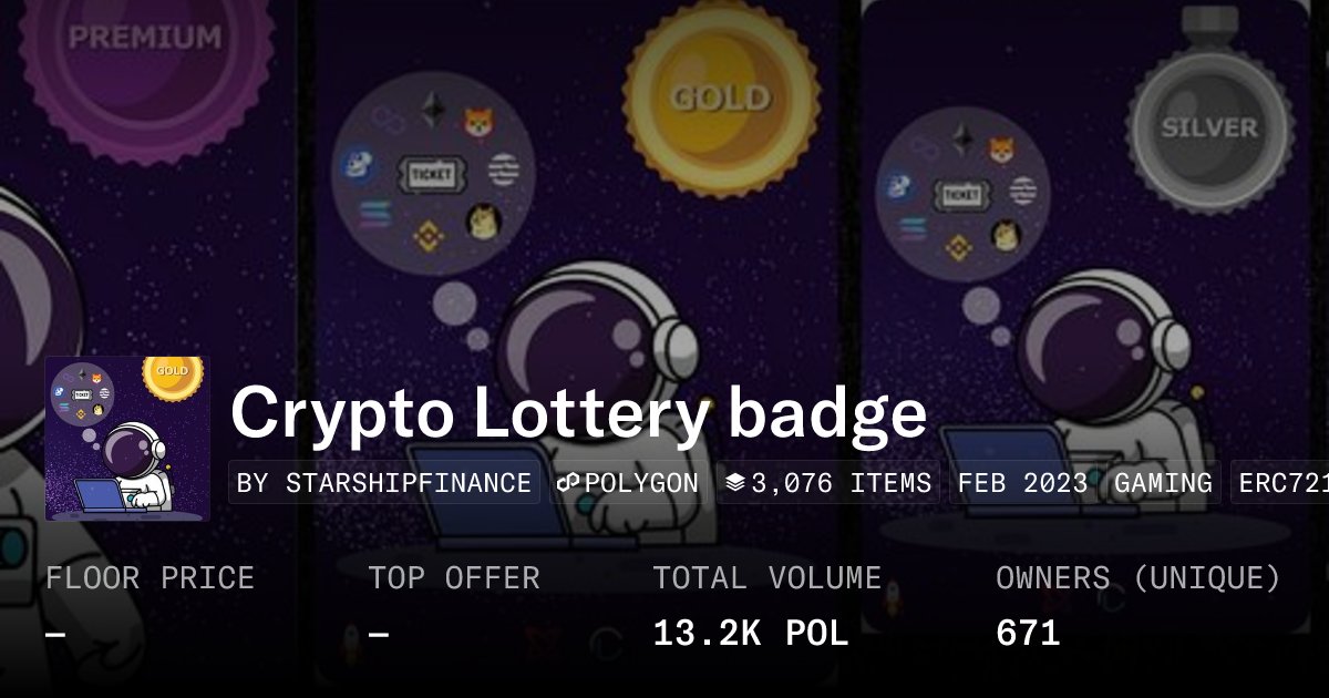 Starshipfi's tweet card. Crypto Lottery NFT collection