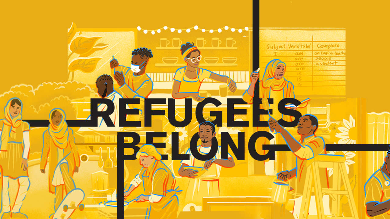 intl_Neighbors's tweet card. Refugees show resilience in tough times. With record displacement and shrinking aid, let’s stand with them this World Refugee Day. Join us.