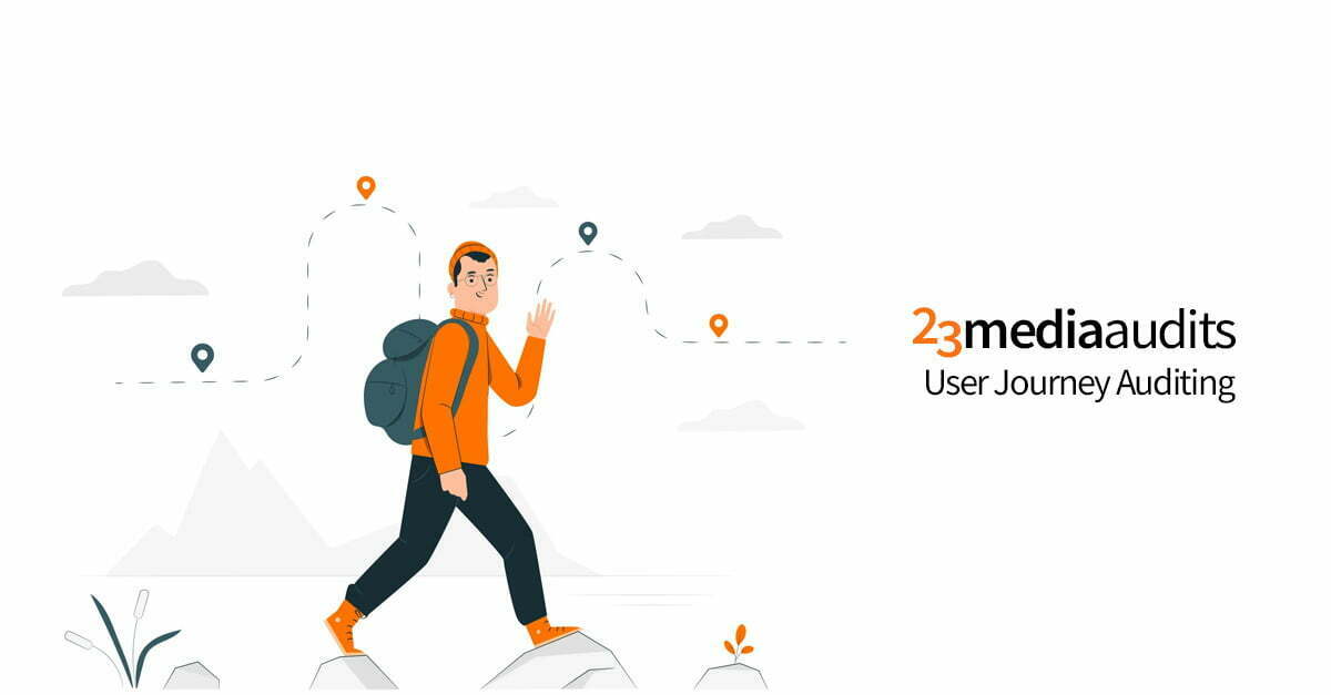 23MediaAudits's tweet card. Our User Journey Audit Benchmarks The 4 Main Steps Customer Take.