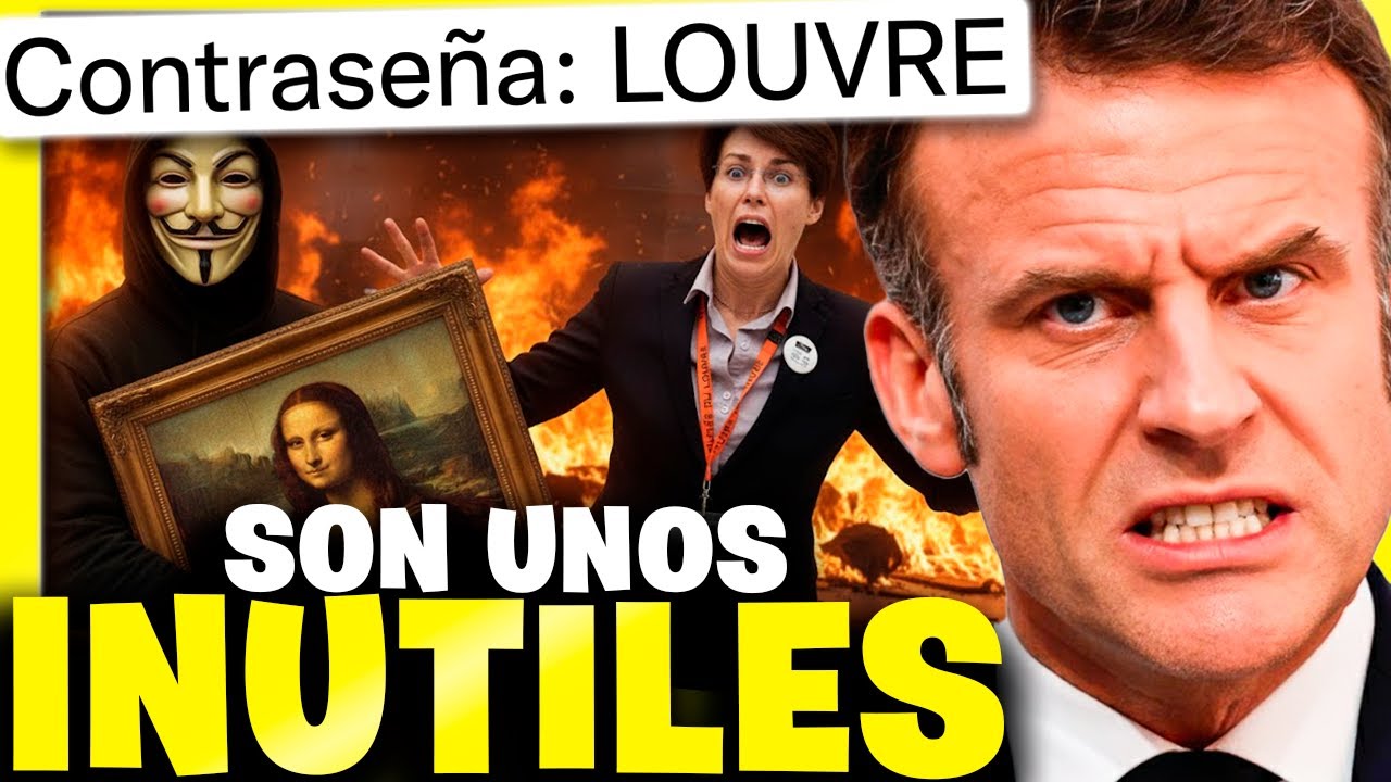 LebuzR5's tweet card. La CONTRASEÑA del MUSEO del LOUVRE era LOUVRE 💀 y los LADRONES los...