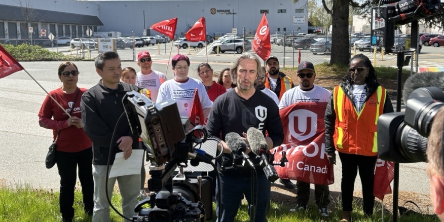 UniforTheUnion's tweet card. VANCOUVER—The campaign for workers at Amazon facilities in Metro Vancouver to form a union has reached a pivotal stage today after Unifor filed two applications to the B.C. Labour Relations Board...