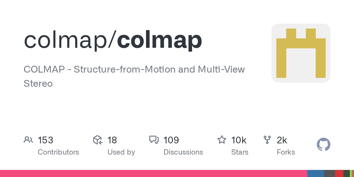 lcmorelli3's tweet card. COLMAP - Structure-from-Motion and Multi-View Stereo - colmap/colmap
