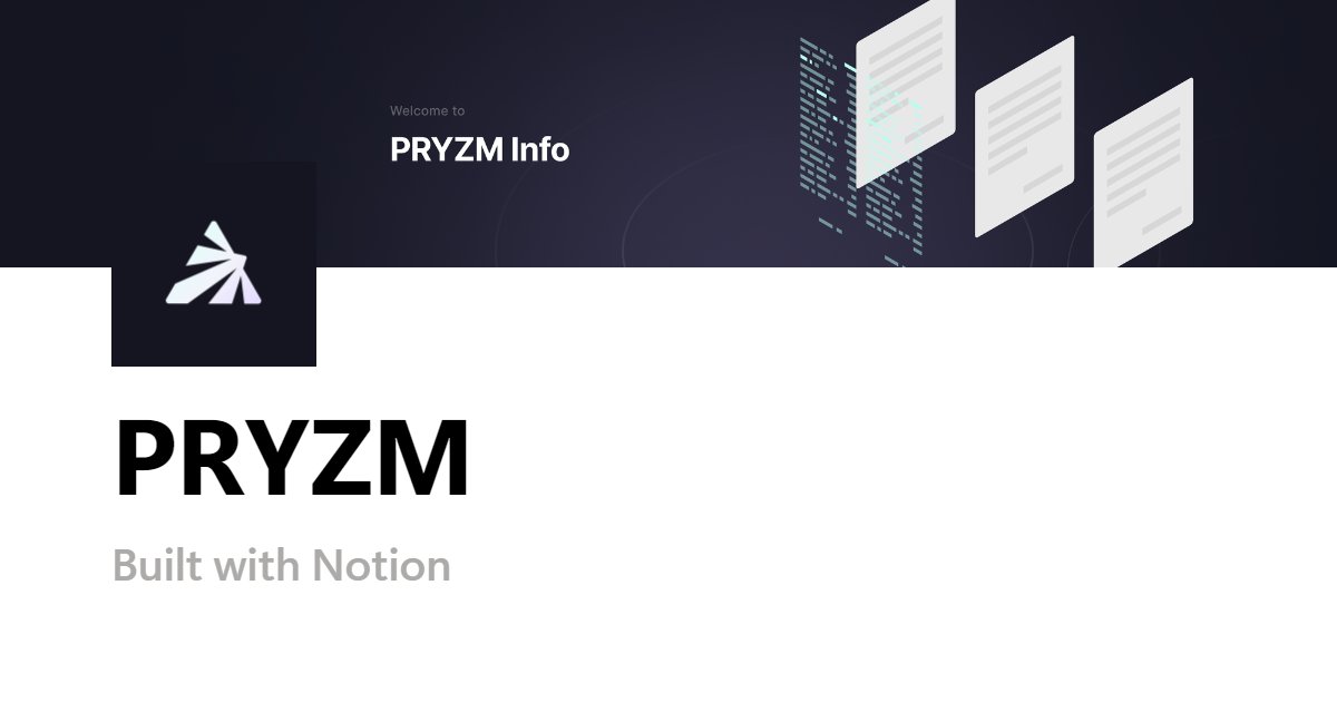 Pryzm_Zone's tweet card. The only layer-1 blockchain dedicated to tokenising and trading your future yield. LSDs, yield tokenisation, liquid governance powers, yield DEX, time-weighted trading, proof of liquidity & more!