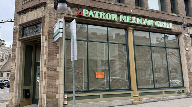 mgswift7's tweet card. Patron Mexican Grill on Highland Avenue in Pittsburgh’s East Liberty neighborhood has permanently closed. The restaurant at 135 S. Highland Ave. is boarded up with tan paper covering the windows....