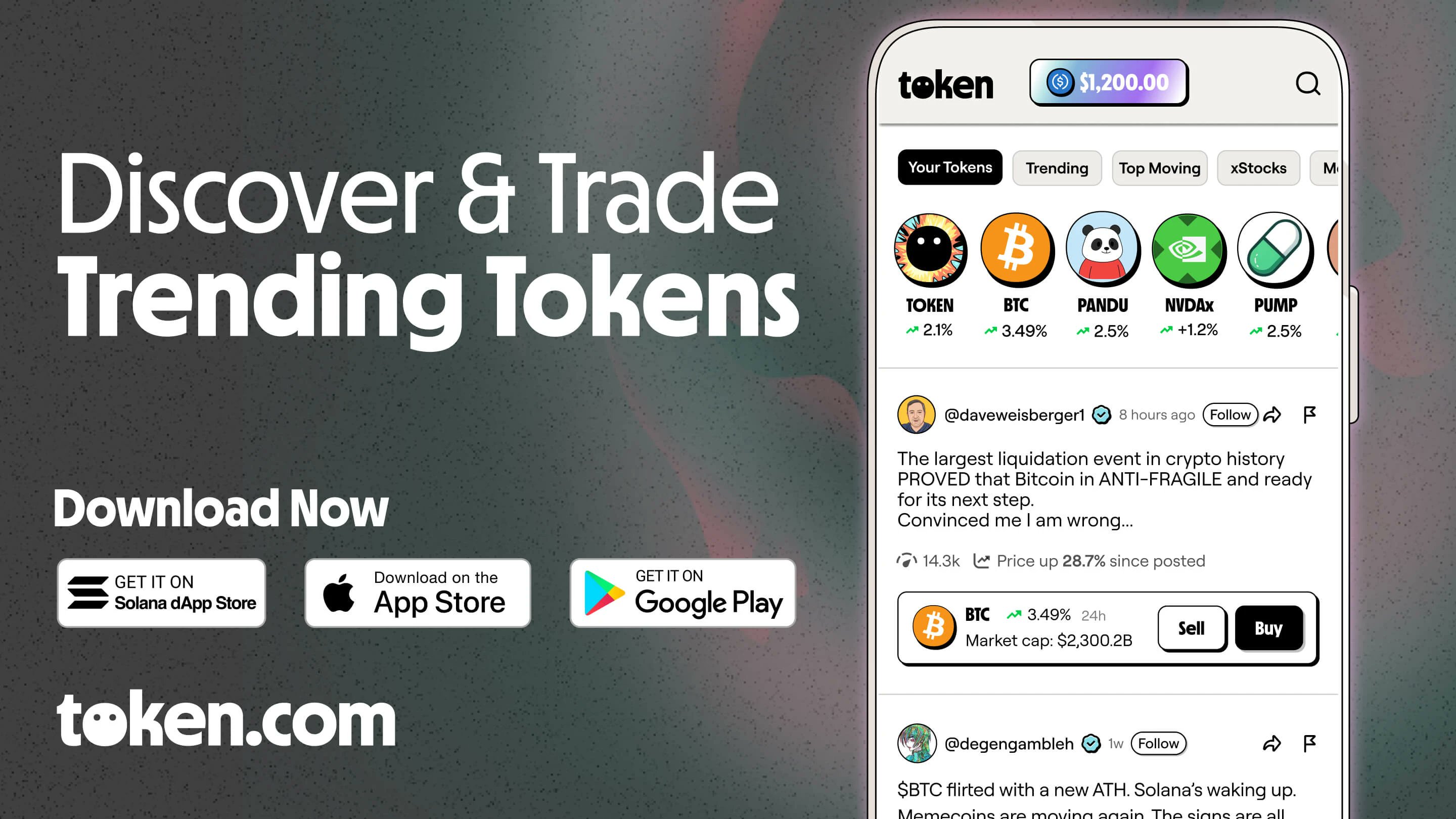 FEIlXIE's tweet card. Discover, watch and tap to invest in the game-changing tokens of tomorrow. Download the app today!