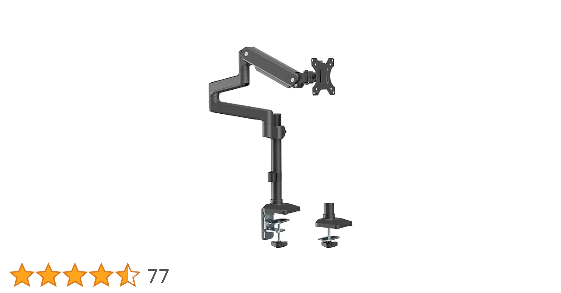 yataka_orbital's tweet card. 自由自在の8関節モニターアーム