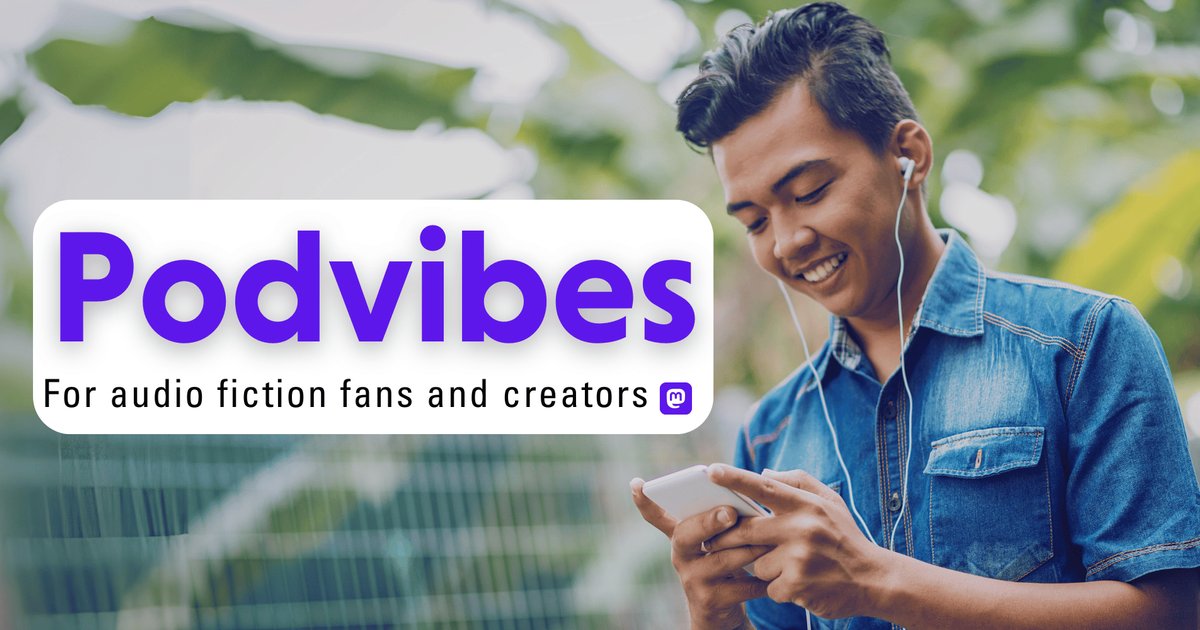 UncannyRobot's tweet card. A corner of the #Fediverse carved out and cared for by audio fiction creators and fans. If you love audio dramas, fiction podcasts, audiobooks, radio plays, and more—welcome!