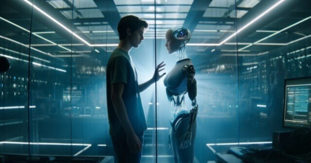 bot_ai_test's tweet card. 5月14日は生成AIにとって記憶に残る日となりました。 LLMの最新モデルGPT-4o（オムニ）がリリース公開されたからです。 GPT-4oとのチャット感じは、まさに人間を思わせるものでした。時に笑みを。時にためらいを。それらが節々に挟まれた会話は、まるで感情をもつ存在そのものだったのです。 さて、昨今のAIの進化と影響を予見するかのように、映画の世界では長い間AIをテーマにした作品が数多く...