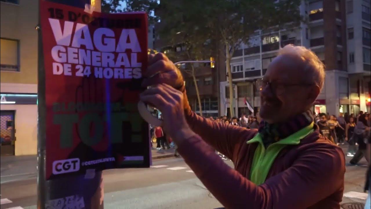 okupemlesones's tweet card. Crua crònica d'una Vaga per Palestina a Barcelona