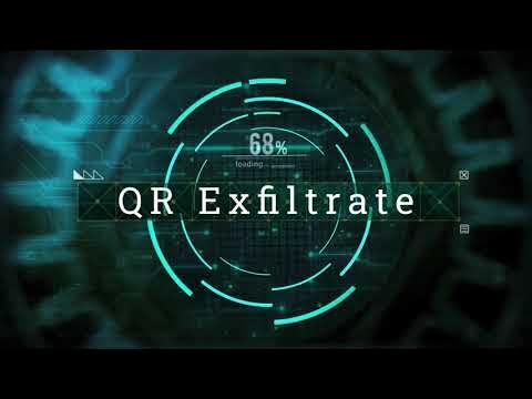 hacker_213's tweet card. QRExfiltrate