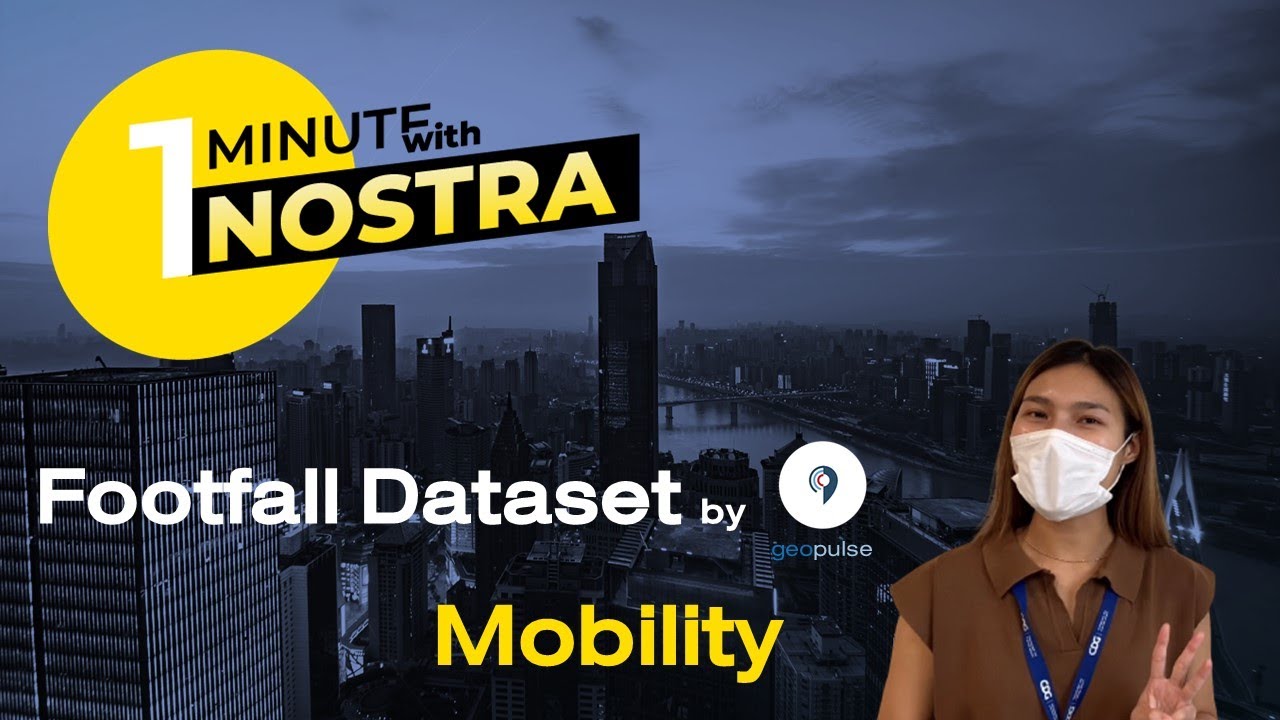 NOSTRAMap's tweet card. 1 Minute with NOSTRA Ep 35 : Footfall Dataset Mobility Layer by...