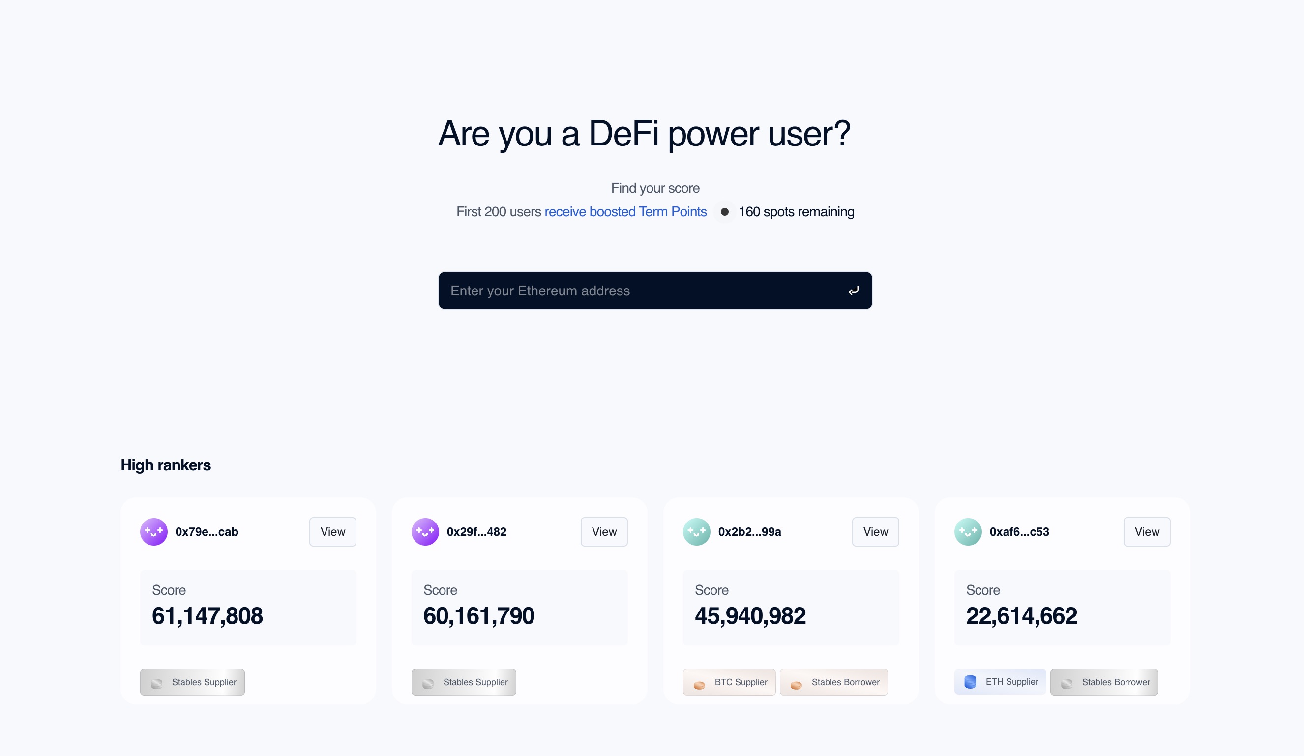 term_labs's tweet card. Find your defi score today! Analyze your wallet and earn bonus Term Points!