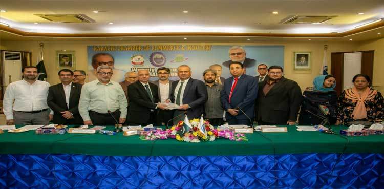 ARYNEWSOFFICIAL's tweet card. DG (KDA) visits KCCI to emphasize that KCCI, has been given importance in planning process " Greater Karachi Regional Plan 2047."