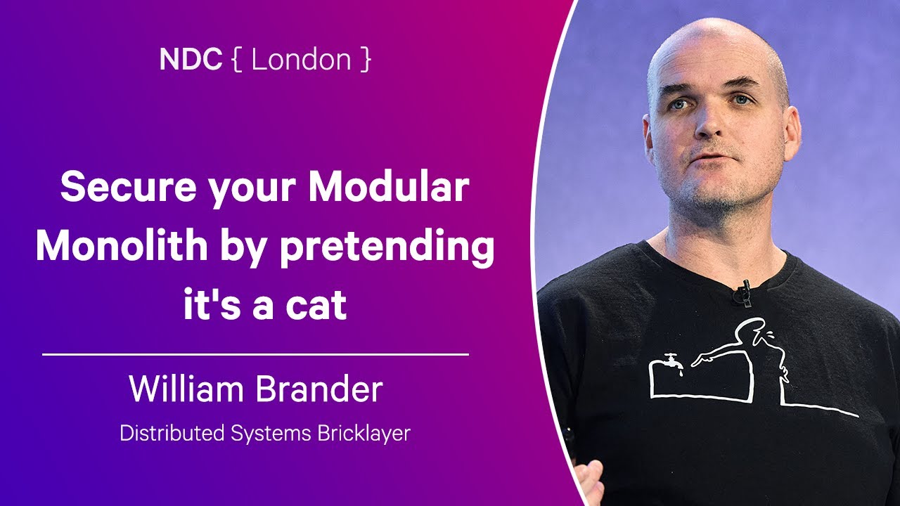 NaveenS16's tweet card. Secure your Modular Monolith by pretending it's a cat - William...