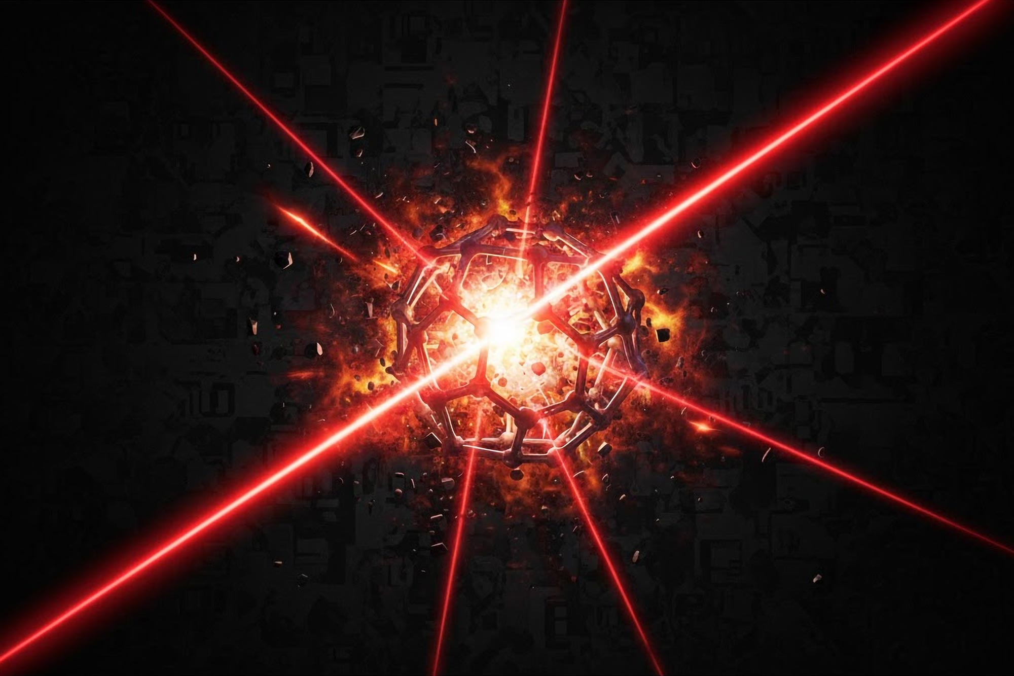 SciTechDaily1's tweet card. X-ray “molecular movies” reveal how intense lasers tear apart C60 molecules and push us closer to directing chemical reactions with light.