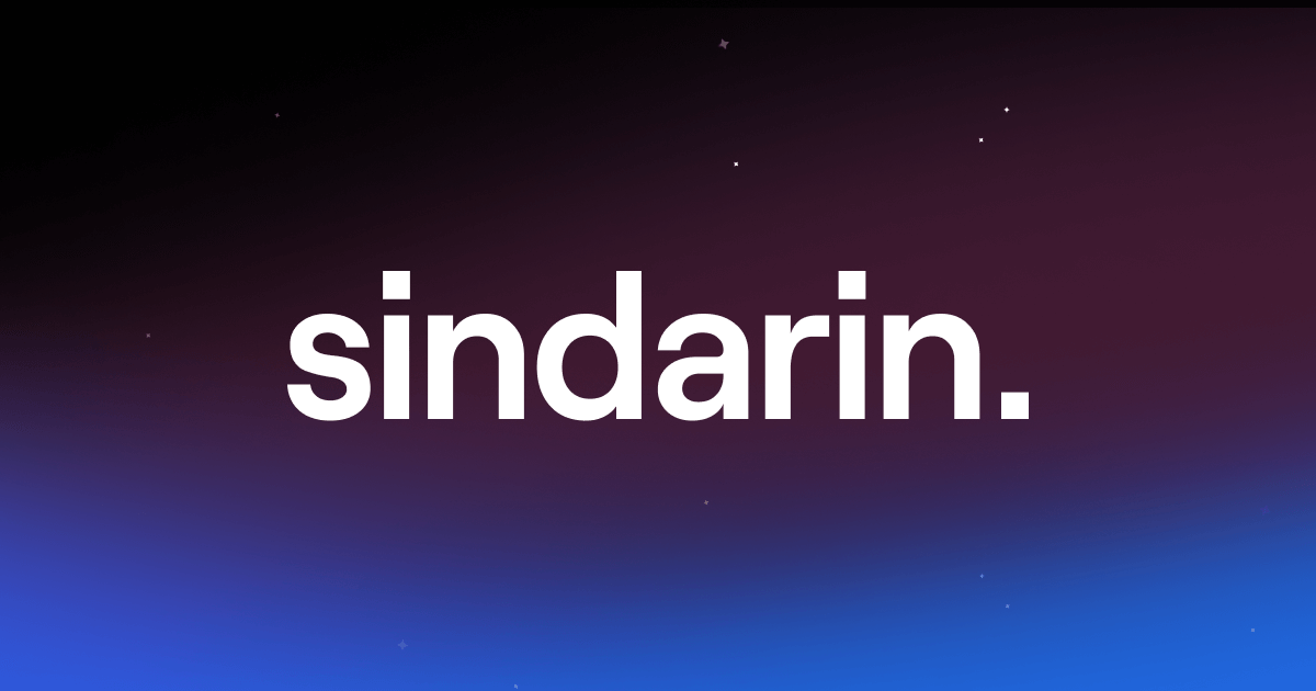 SindarinTech's tweet card. State of the art low-latency voice AI powering companions, call centers, immersive experiences, and more.