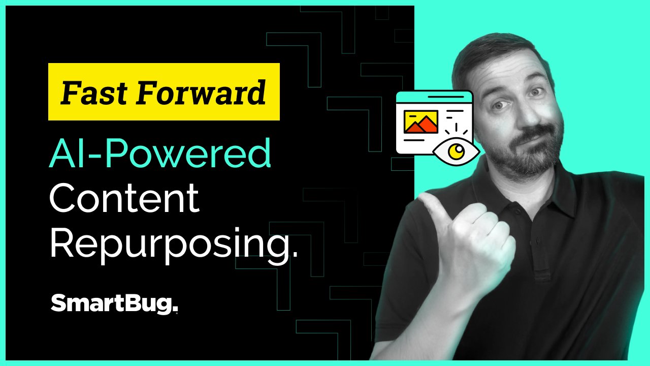 SmartBugMedia's tweet card. Learn how to turn one webinar into 17+ assets using HubSpot’s Content Remix tool to scale blogs, emails, videos, and more—faster and smarter.