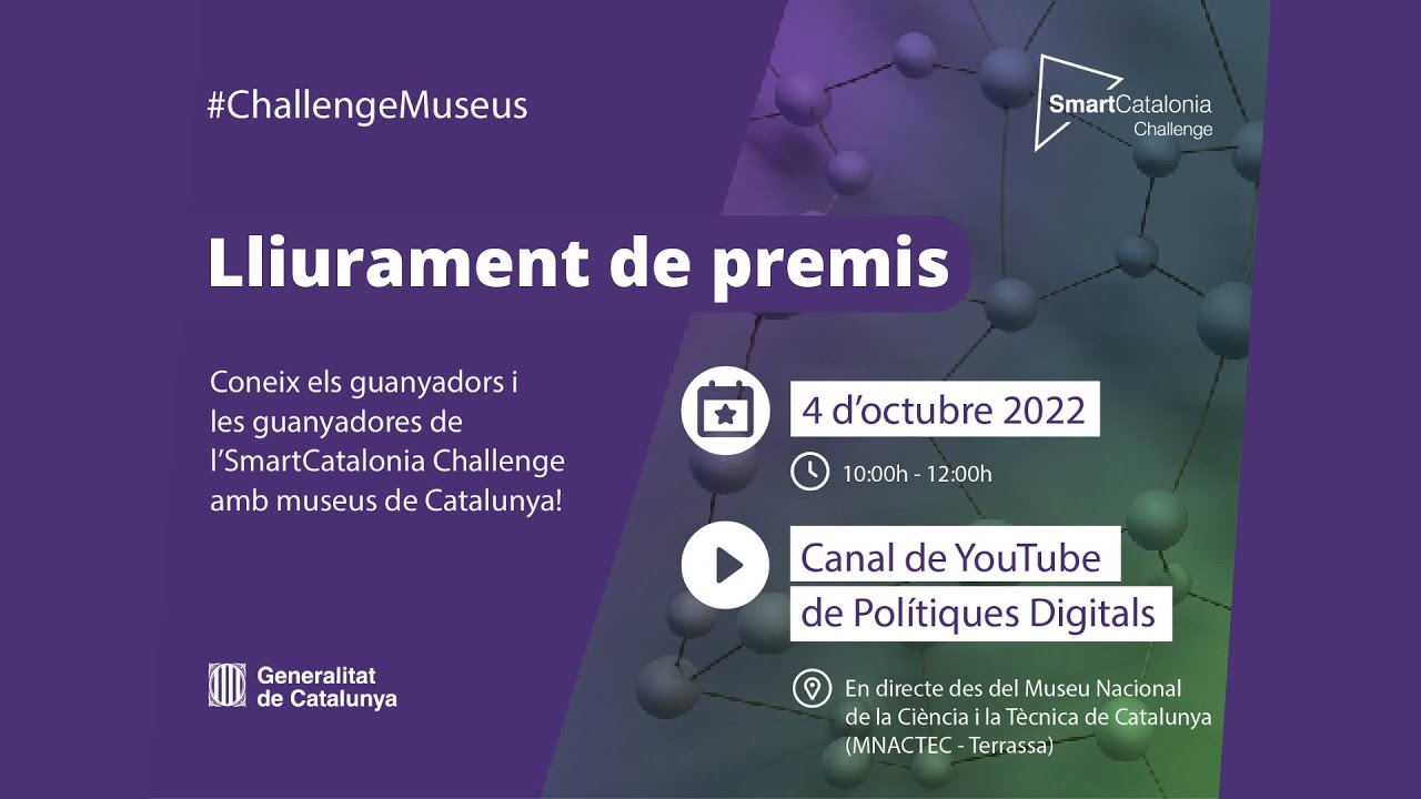 CubusGames's tweet card. Final SmartCatalonia Challenge amb museus de Catalunya | Polítiques...