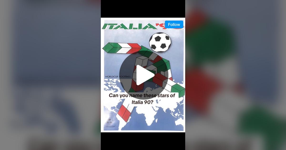 JohnnyBlowtorch's tweet card. 62 likes, 2 comments. “#italia90 #worldcup #trivia #football ”