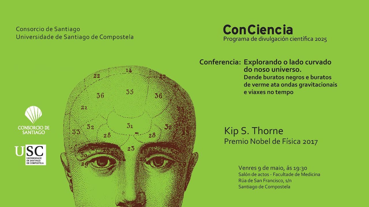 JorgeMiraUSC's tweet card. Kip S. Thorne. Programa ConCiencia 09/05/2025
